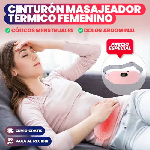 Cinturon calefactado para dolores menstruales y dolor lumbar