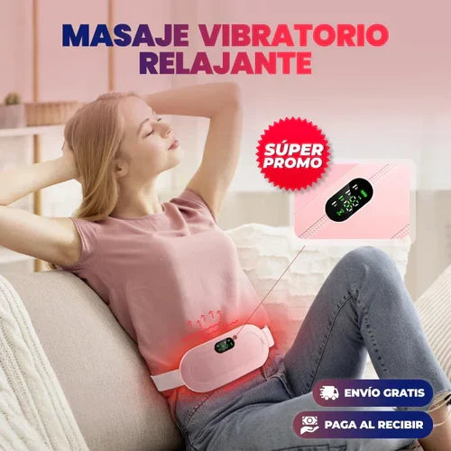 Cinturon calefactado para dolores menstruales y dolor lumbar