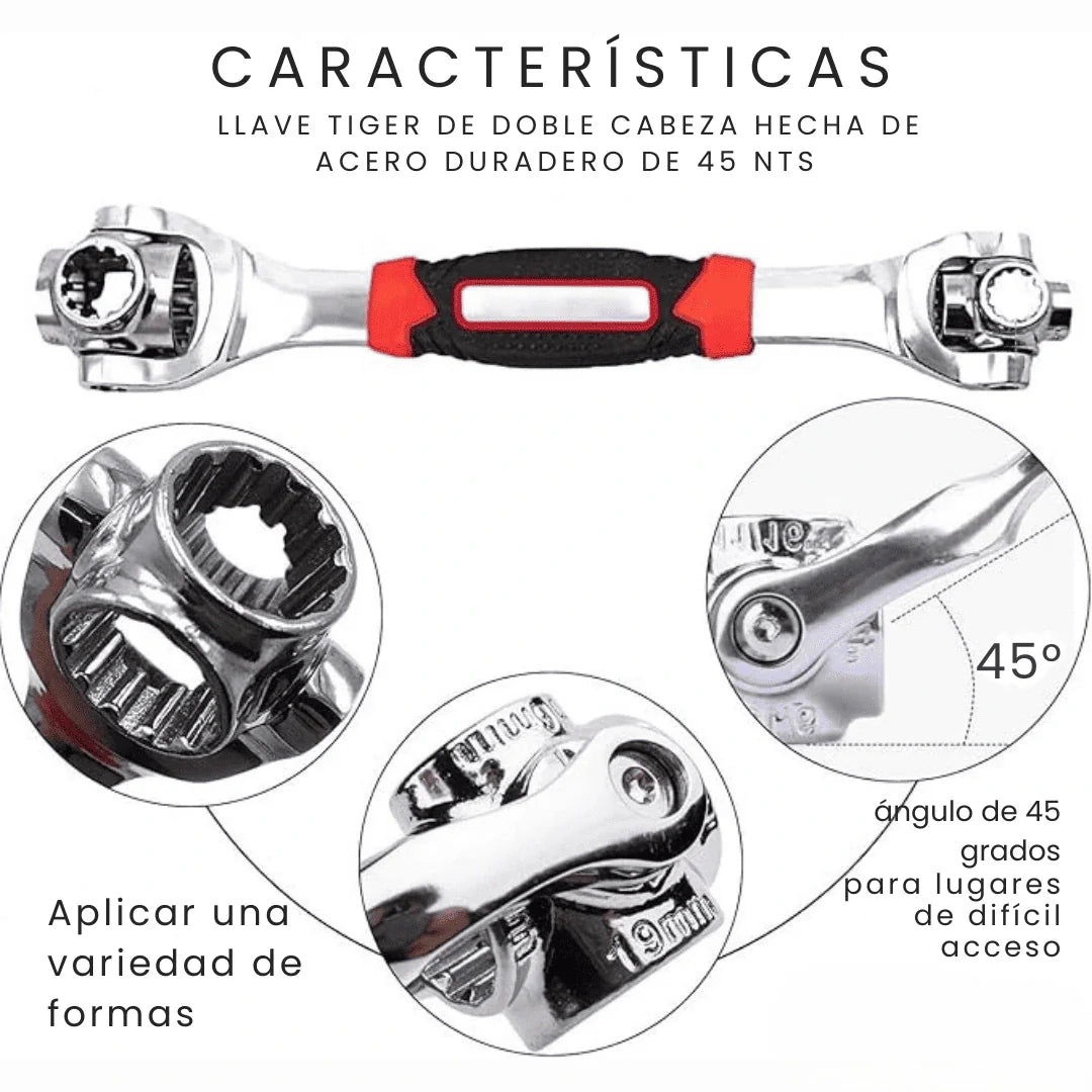 Llave Dado Universal 48 En 1 Giro 360°🔥🔧