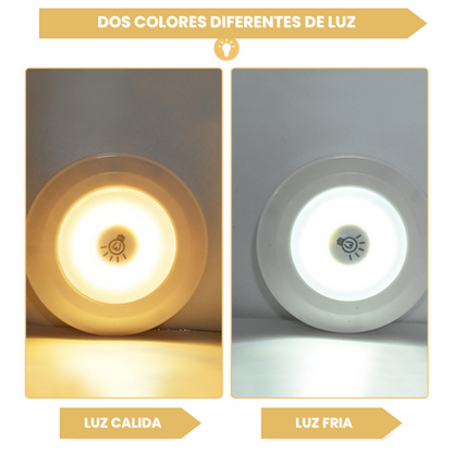 Luces LED inalámbricas + control, sin cableado, ni extensiones (Pack 3 unds)