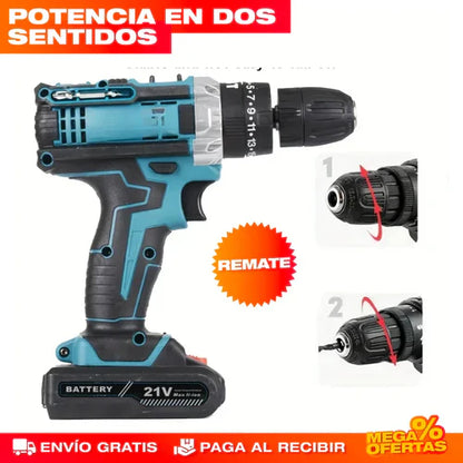 Taladro inalámbrico set 23 piezas👷⚡️