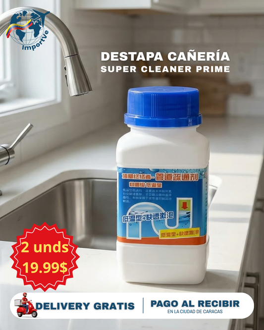 Destapa cañería en polvoSuper Cleaner Prime™ 260gr ( 2 x 1 )