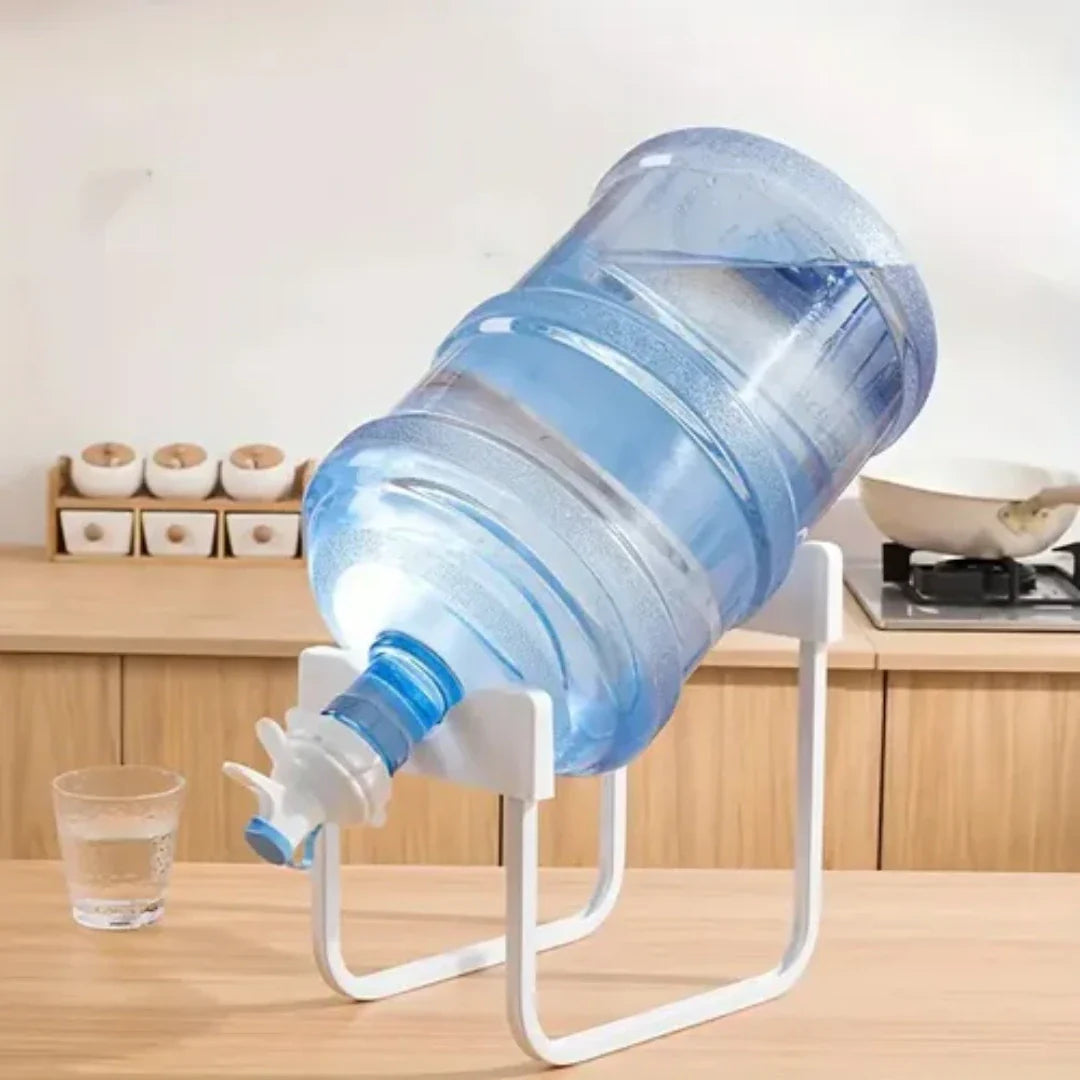 Soporte para botellón de agua de acero inoxidable + boquilla