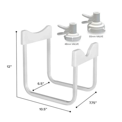 Soporte para botellón de agua de acero inoxidable + boquilla