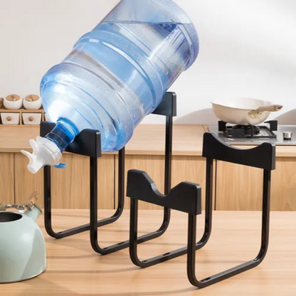 Soporte para botellón de agua de acero inoxidable + boquilla