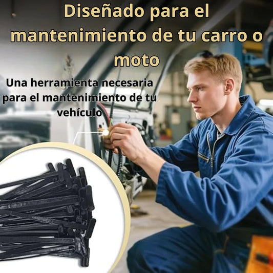 🛠️ Tirrap tipo botones ¡Reparaciones Fáciles y Duraderas! 40unidades
