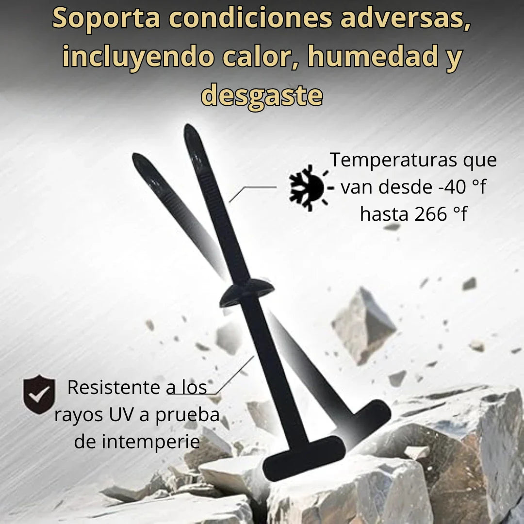 🛠️ Tirrap tipo botones ¡Reparaciones Fáciles y Duraderas! 40unidades