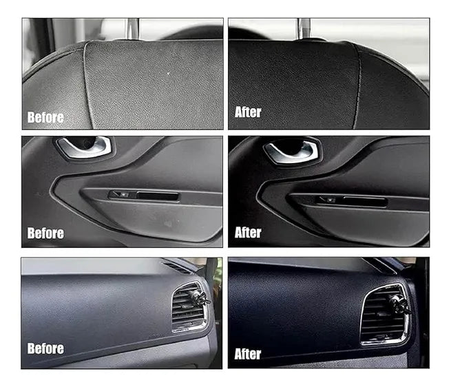 Restaurador de plástico y cuero para carros y motos Envase de vidrio