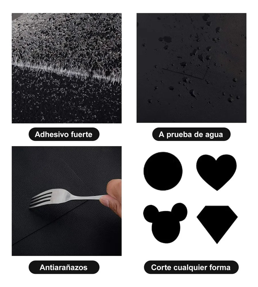Rollo de cuero adhesivo - Restaura en segundos💯 1m x 60cm