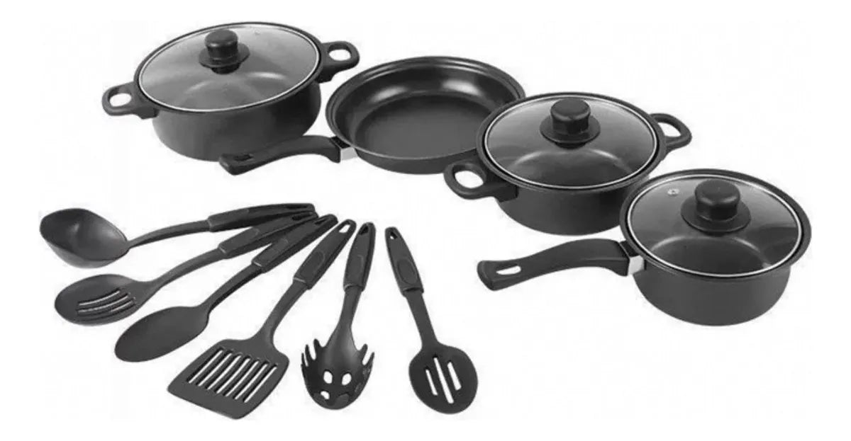 🍳 ¡Transforma tu cocina hoy! Juego de Utensilios de 13 Piezas Acero inoxidable
