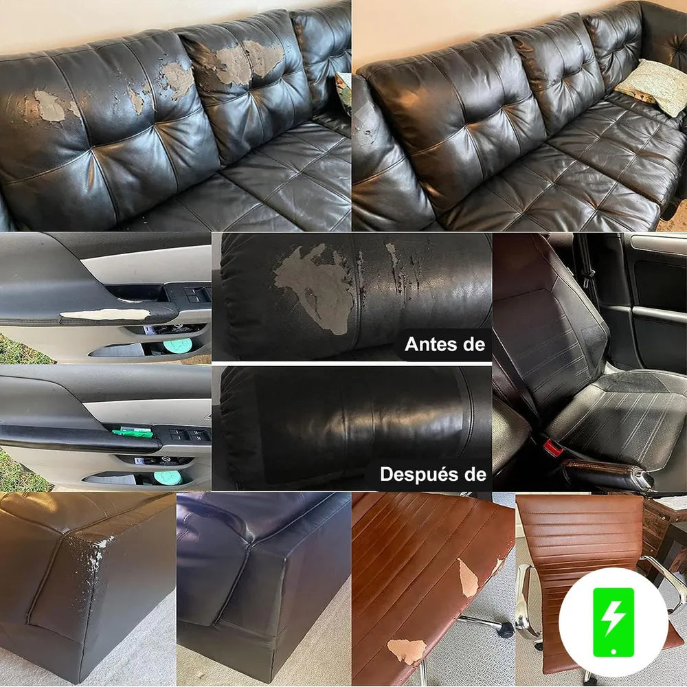 Rollo de cuero adhesivo - Restaura en segundos💯 1m x 60cm