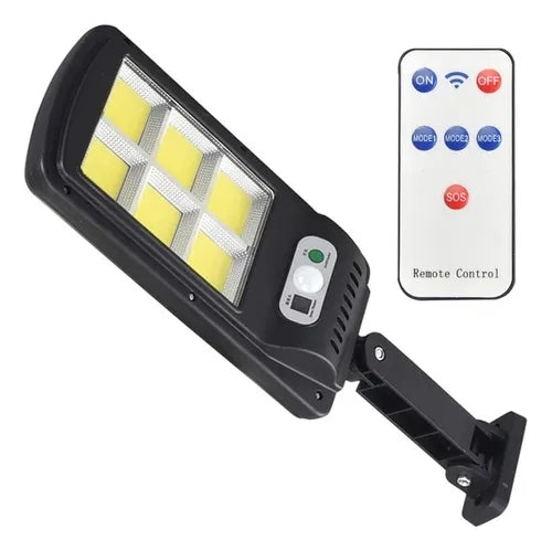 Lampara Led Con Panel Solar De 128w + Control y Base