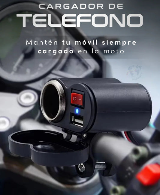 ⚡ Cargador de Teléfono para Moto USB - ¡Nunca te Quedes sin Batería! 🏍️