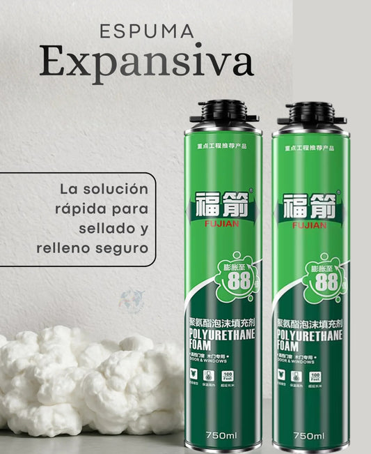 🛠️ Espuma Expansiva de Poliuretano FUJIAN - Aislamiento Total y Sellado Profesional