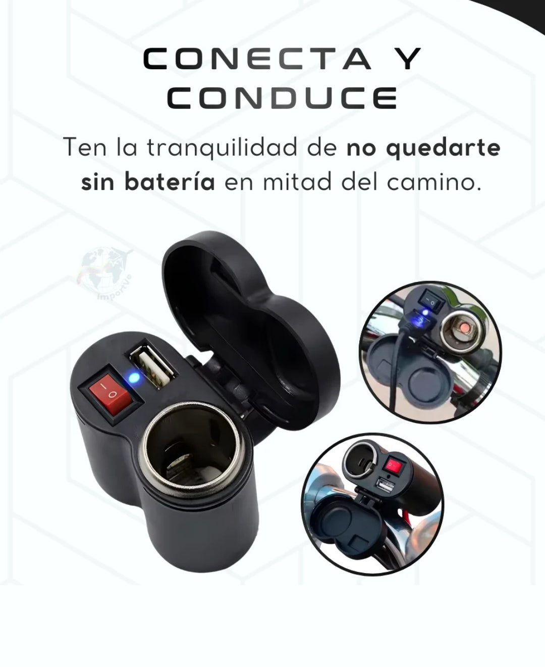 ⚡ Cargador de Teléfono para Moto USB - ¡Nunca te Quedes sin Batería! 🏍️