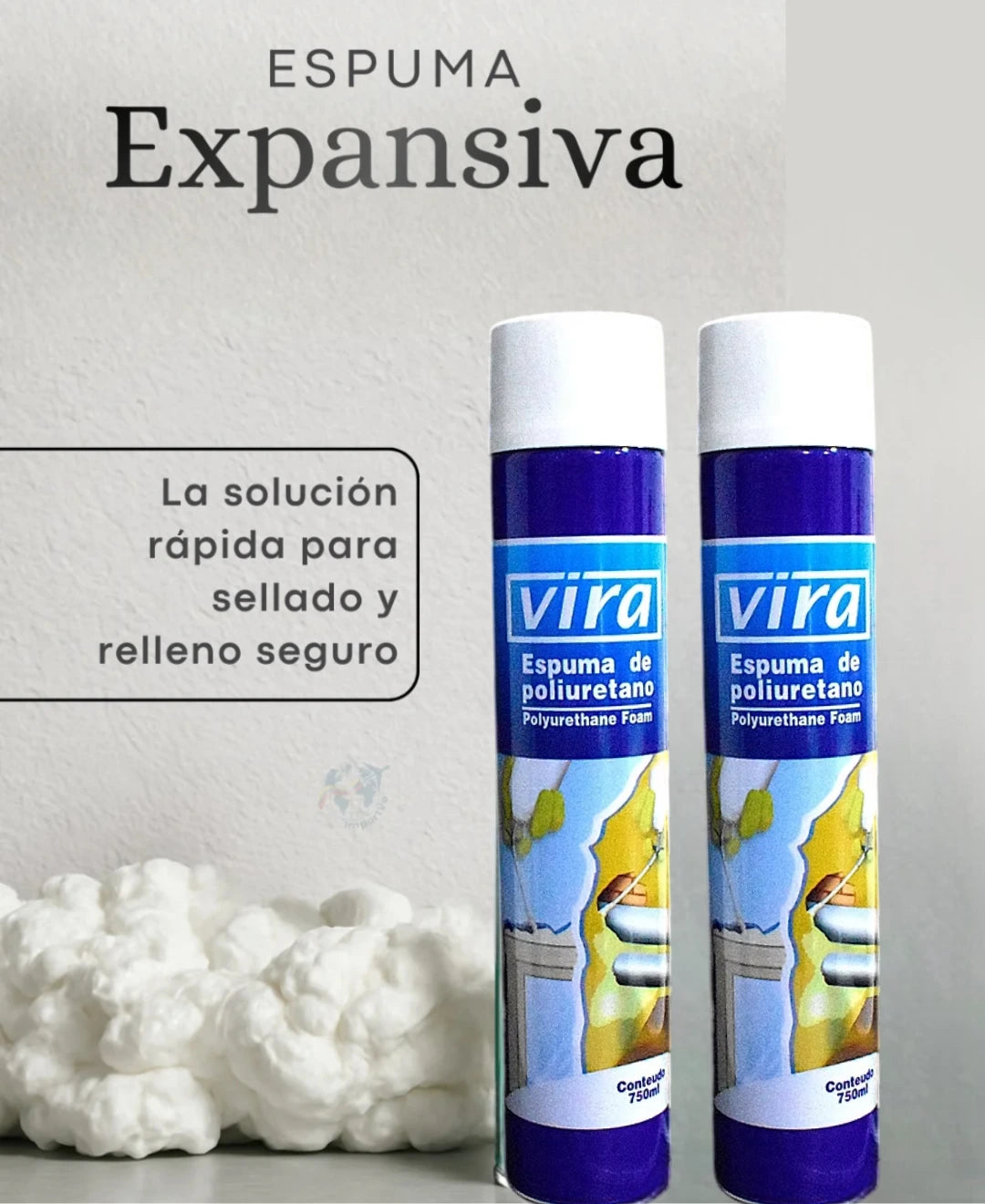 🛠️ Espuma Expansiva de Poliuretano - Aislamiento Total y Sellado Profesional 700ml