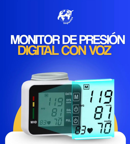 Monitor de presión digital con voz para información de resultado👨‍⚕️👨‍⚕️