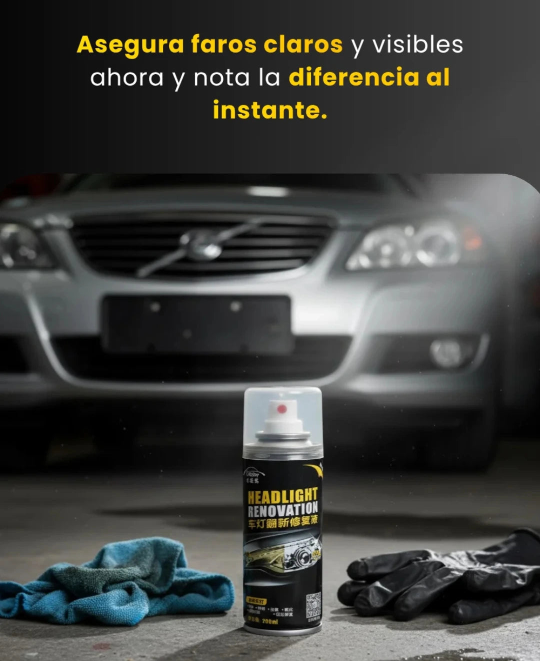 Limpiador de faros / Faros nuevos en segundos✨
