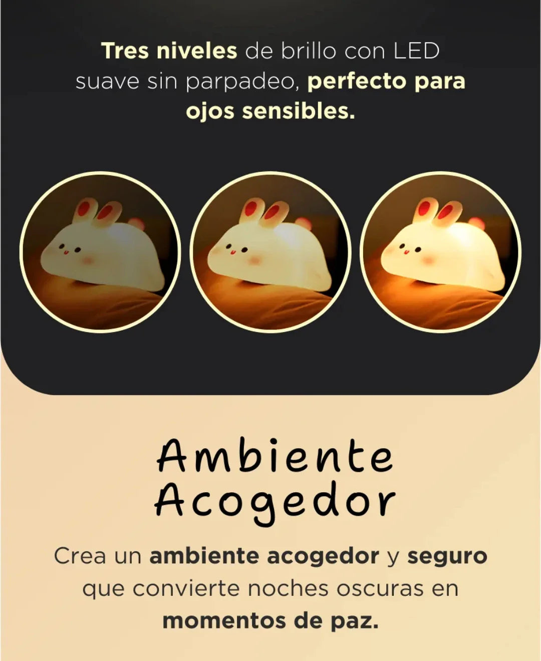 Lampara mágica 3 tonos recargable mascota ✨✨