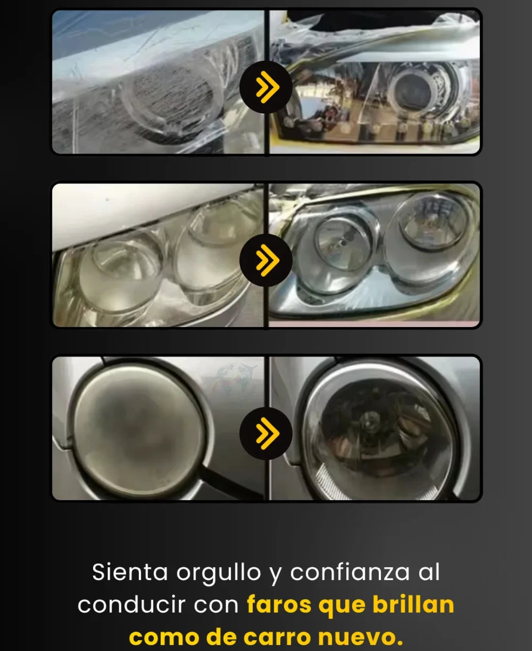 Limpiador de faros / Faros nuevos en segundos✨