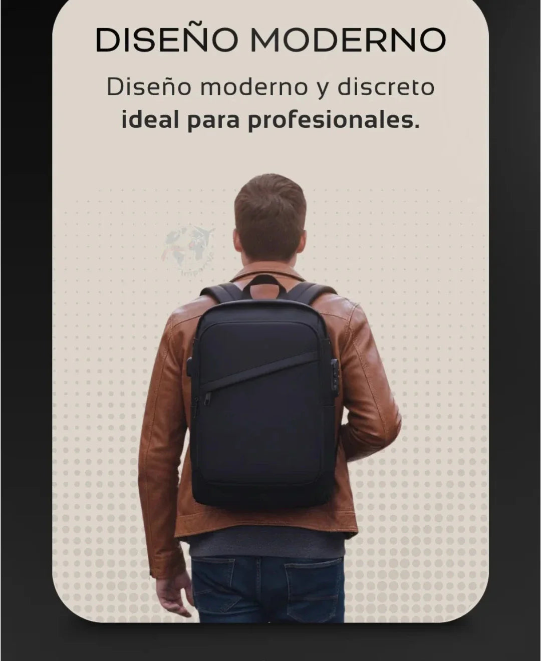 Mochila morral anti robo, impermeable con clave✨🔒