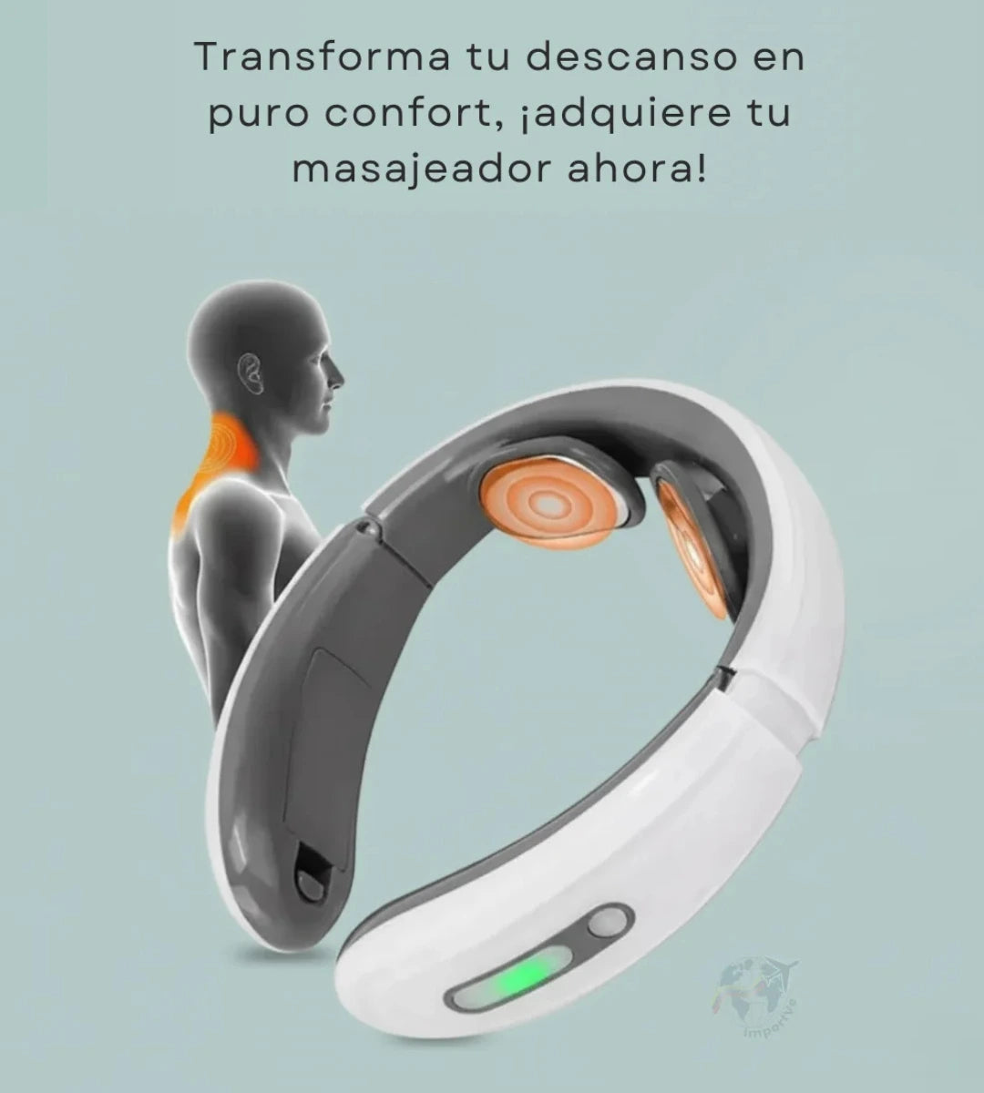 Adiós al Estrés y al Dolor de Cuello: Masajeador Electromagnético recargable💆‍♀️