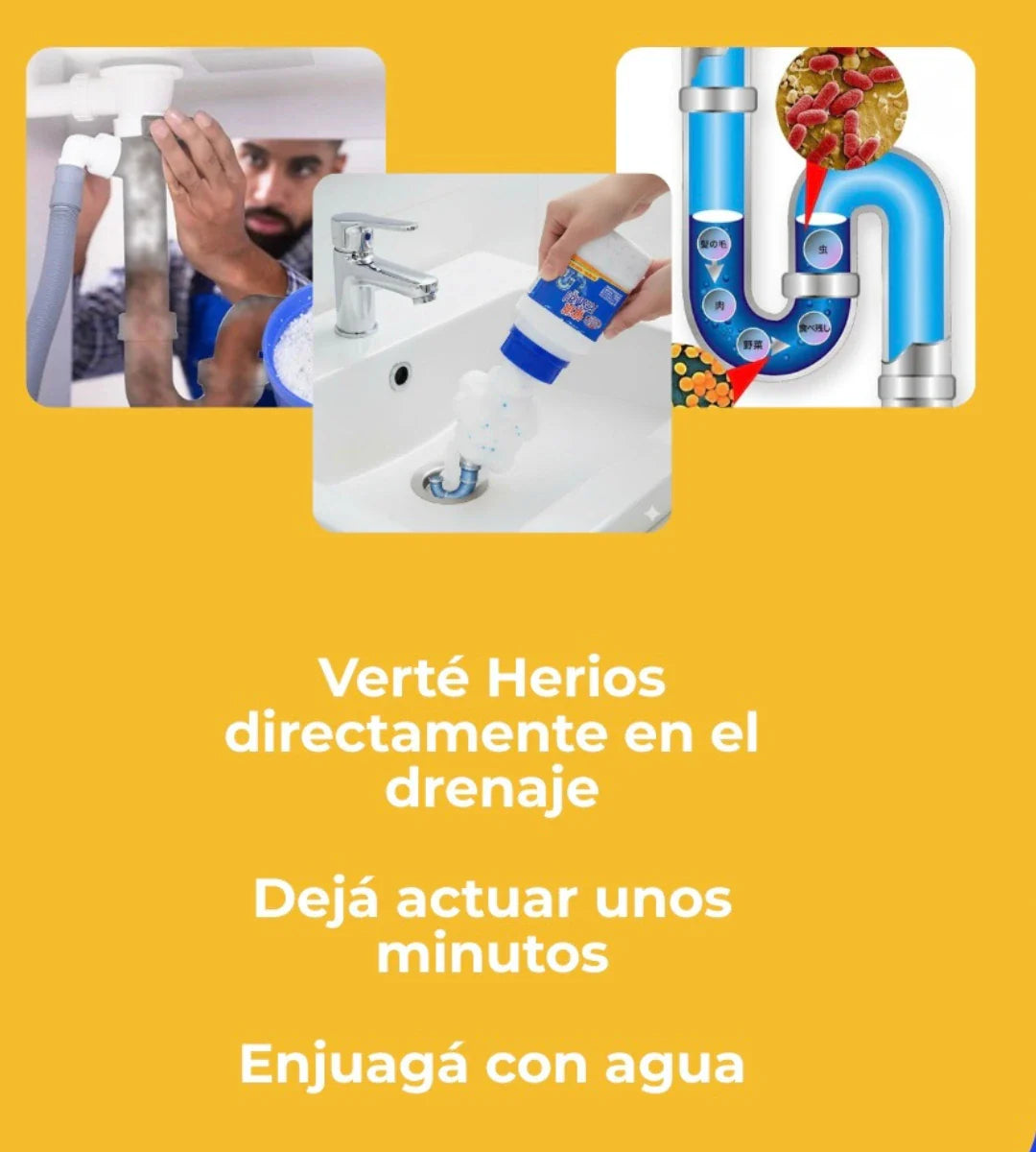 Destapa cañería en polvoSuper Cleaner Prime™ 260gr ( 2 x 1 )