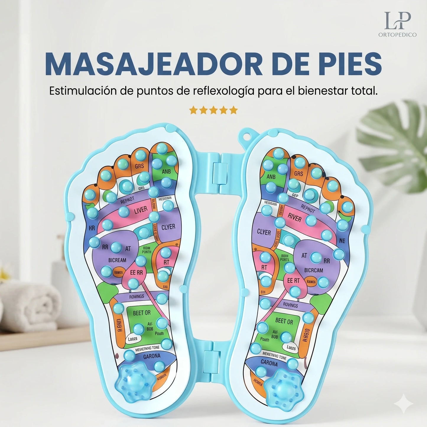 ✨ ¡Dale a tus pies el descanso que merecen! Masajeador de Pies Reflexológico🦶