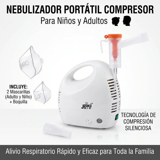 Nebulizador Portátil Compresor para Niños Adultos🌬️💨