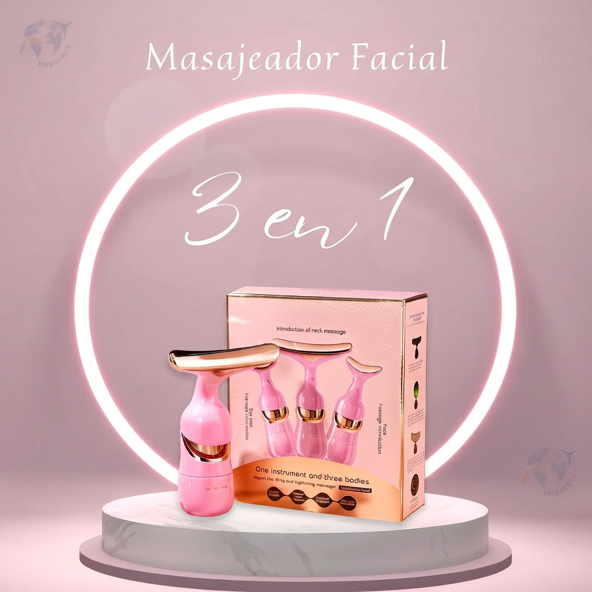 💖 Masajeador Facial 3 en 1: El Secreto de un Lifting Natural en Casa