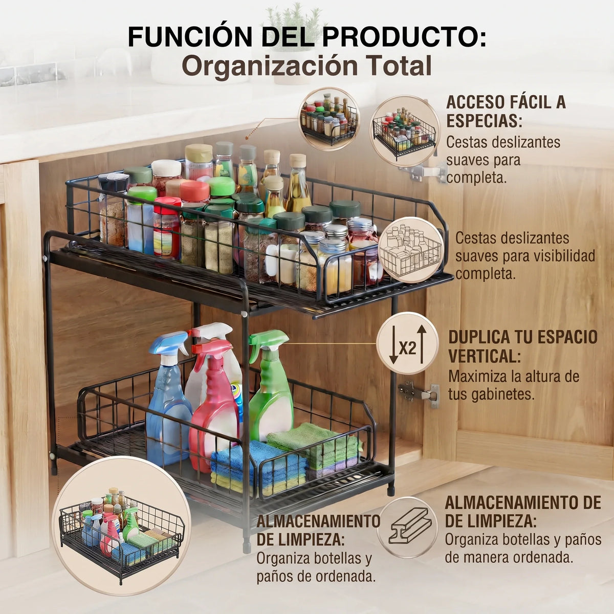 Organizador con Gaveta Movibles🏡✨ | ¡Transforma tu Hogar!