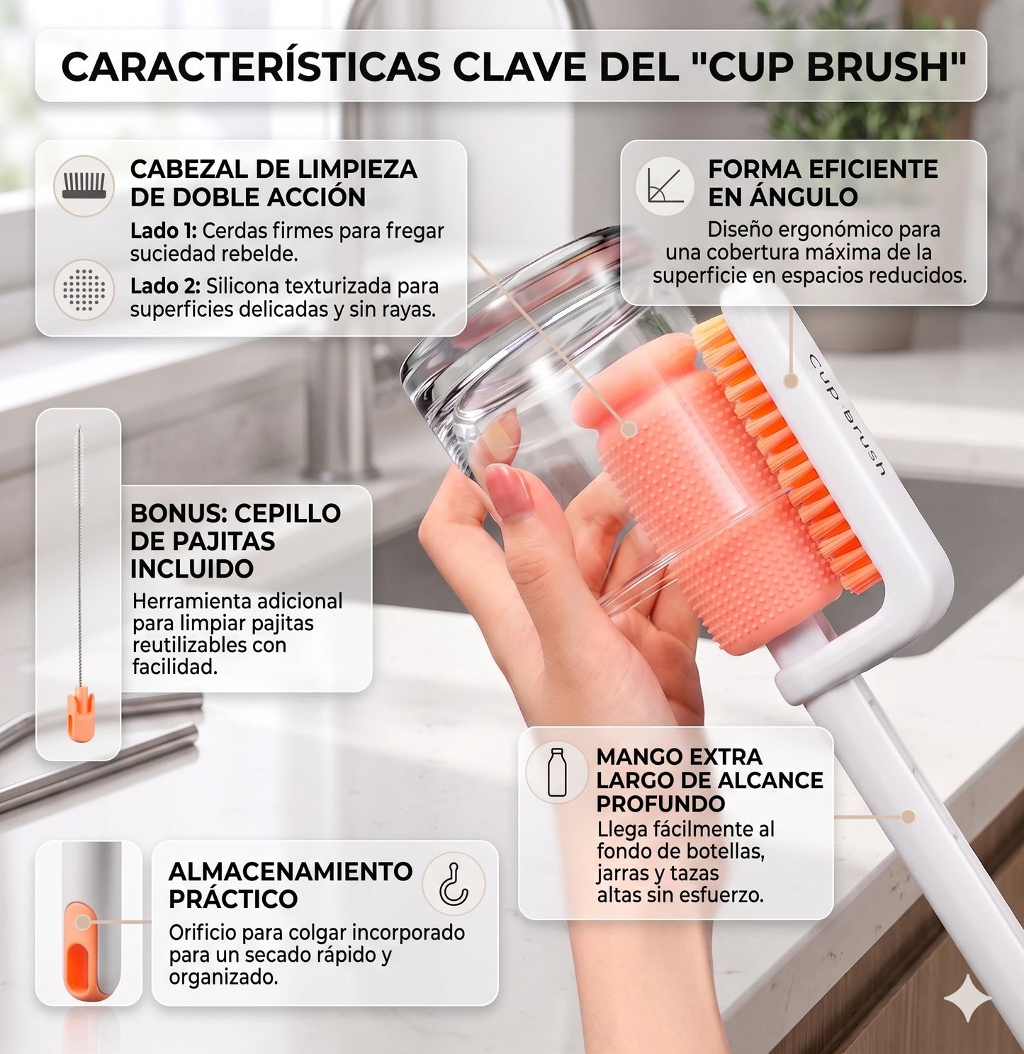 No Más Cooler, y Termos con Moho🦠 | Cepillo Doble Esponja Multifuncional🧼🧼