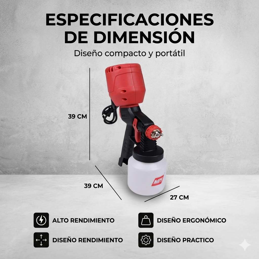 Pistola Pulverizadora Eléctrica de Alta Presión🎨✨