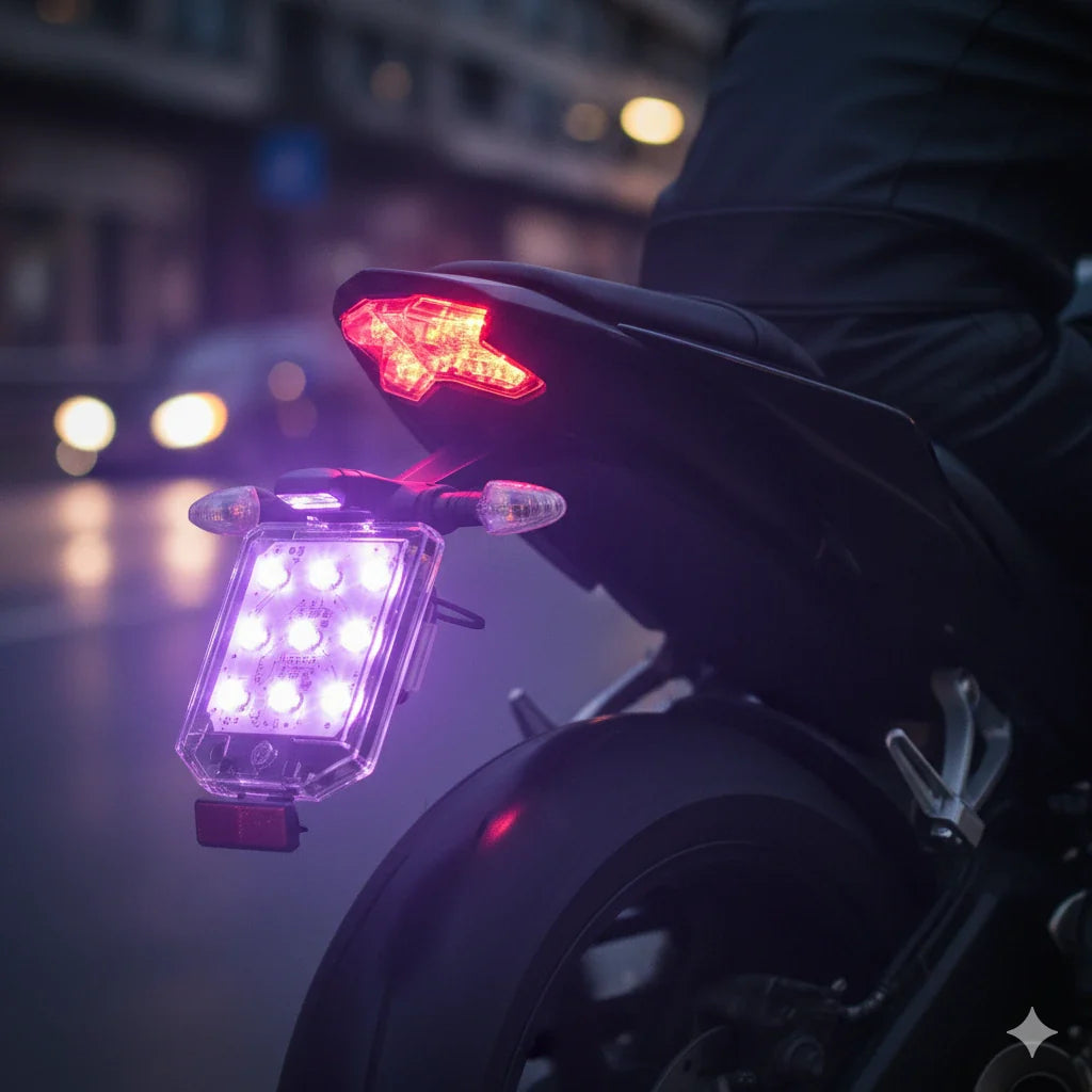 Par de luces recargable para moto, bici y carro🔦💡