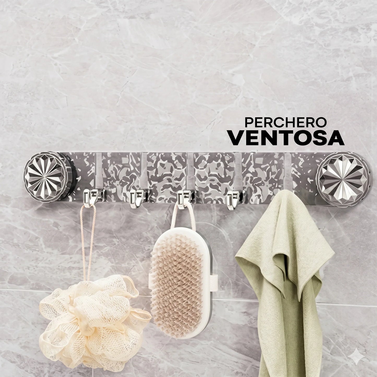 Perchero Diamante Multifuncional con Ventosa✨💎