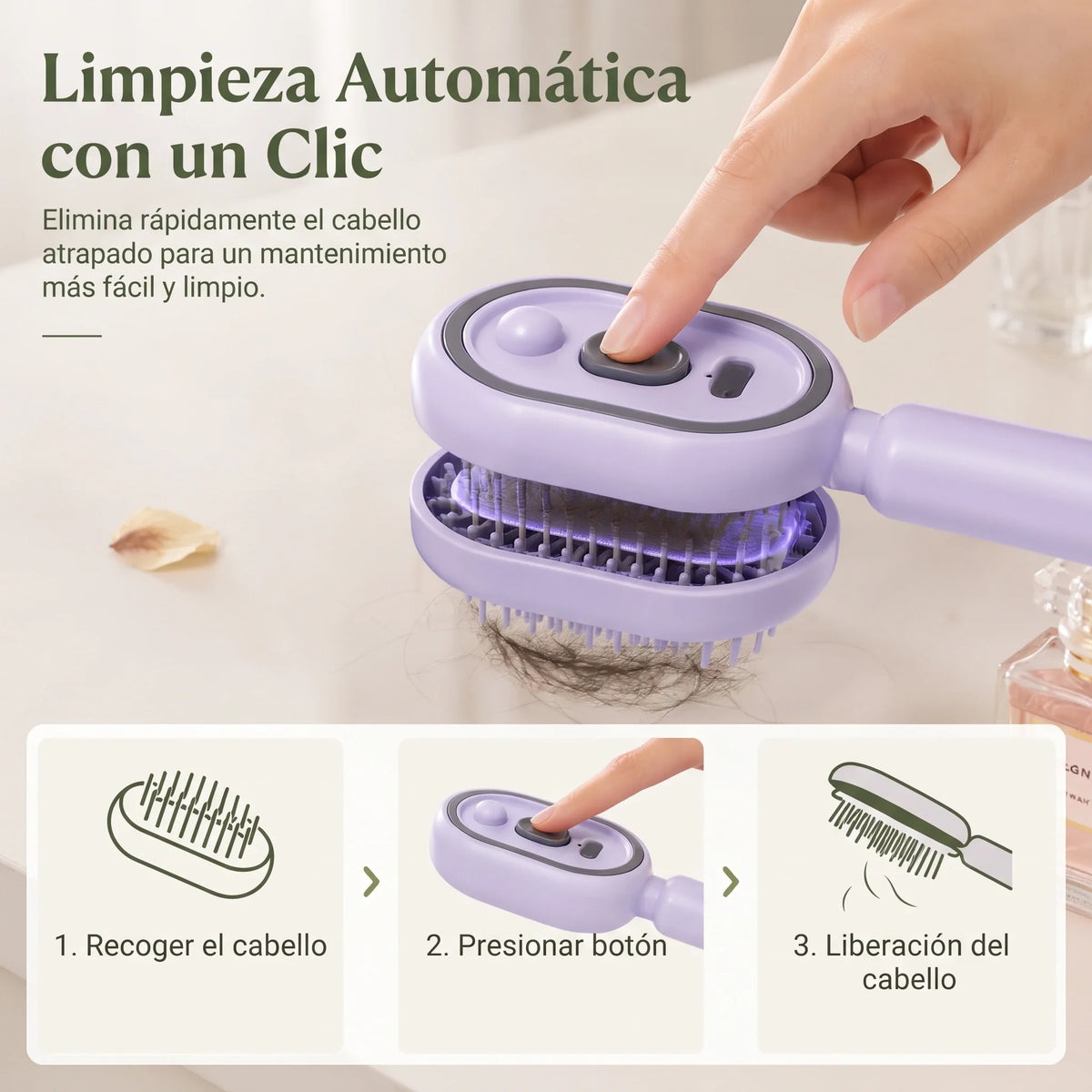 Peine Plancha Masajeador con Sistema de Difusor🪞✨