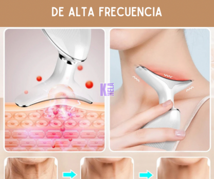 Masajeador Facial Rostro y Papada Con Luz LED