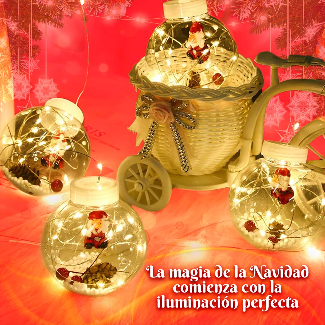 Guirnalda navideña 3mt 10 bombillos