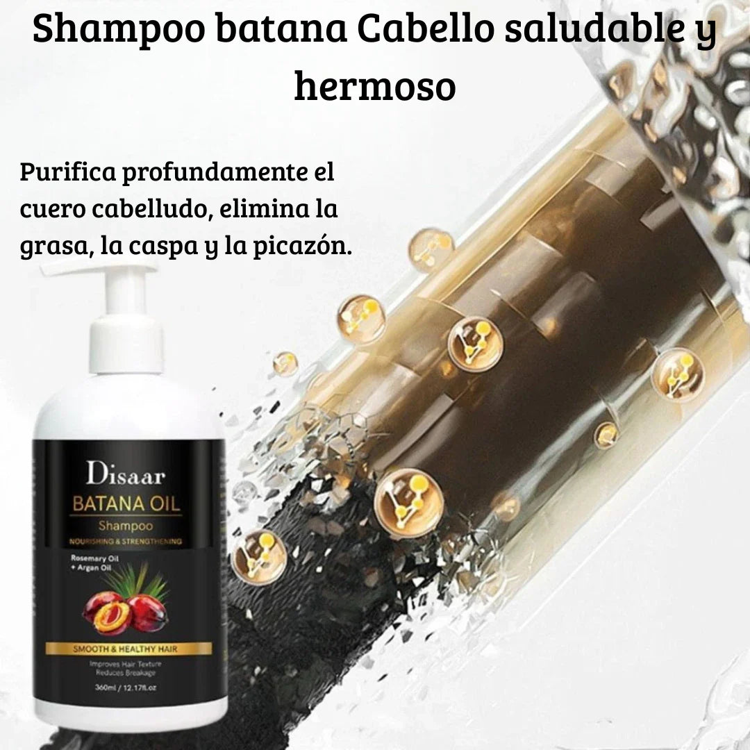 Kit capilar de aceite batana, Shampoo, serum, acondicionador⭐