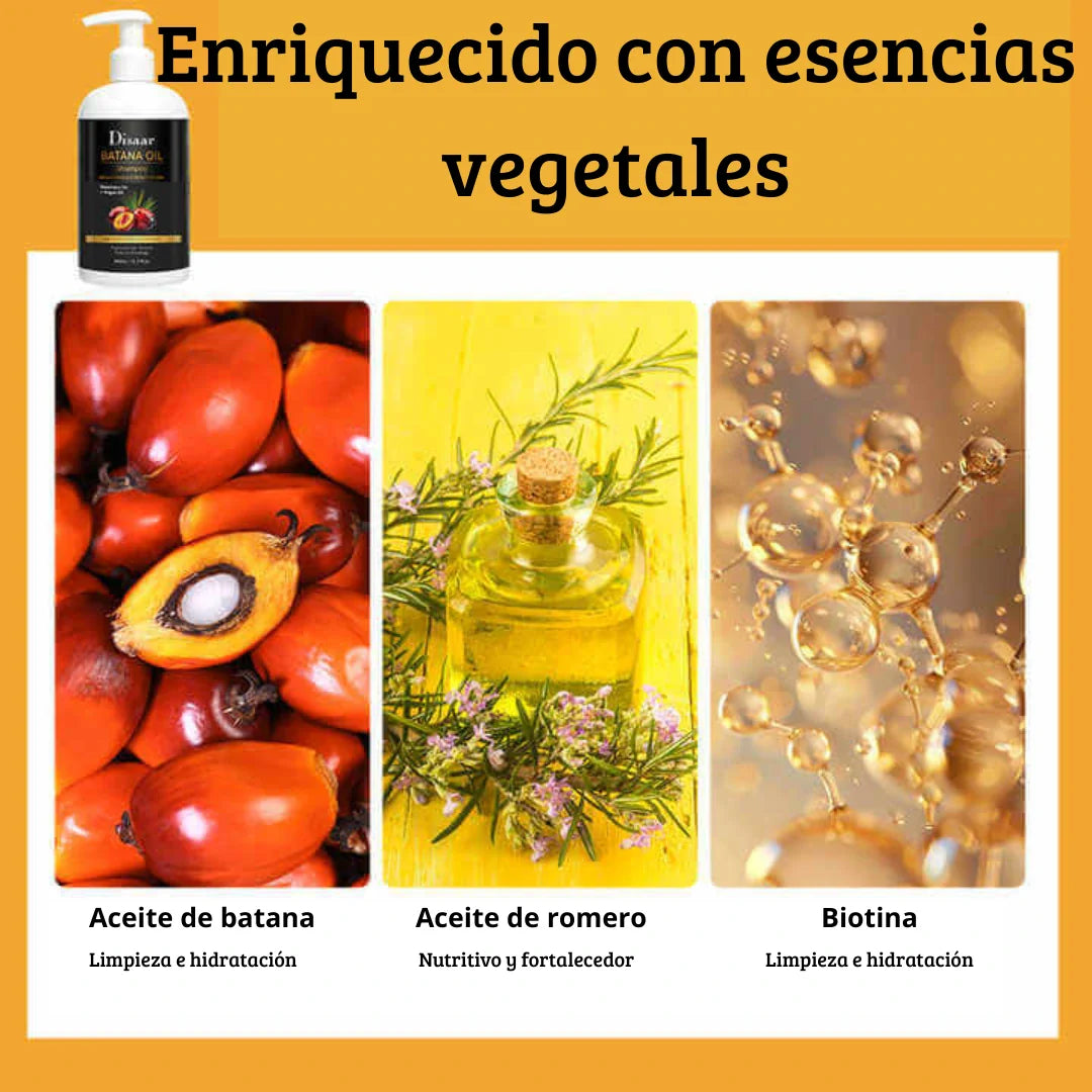Kit capilar de aceite batana, Shampoo, serum, acondicionador⭐