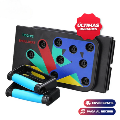 Tabla de flexiones push up + ligas de tensión🔥