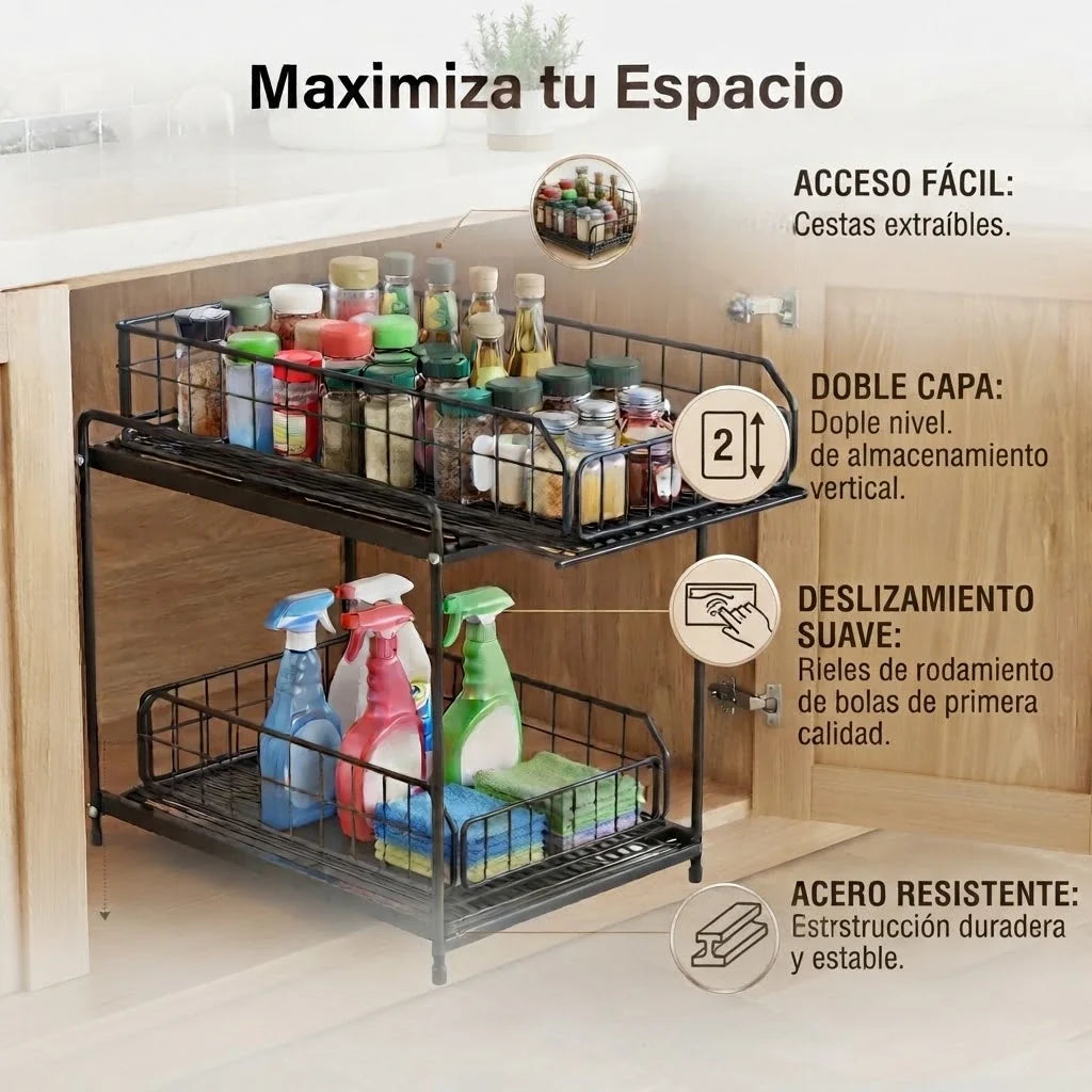 Organizador con Gaveta Movibles🏡✨ | ¡Transforma tu Hogar!
