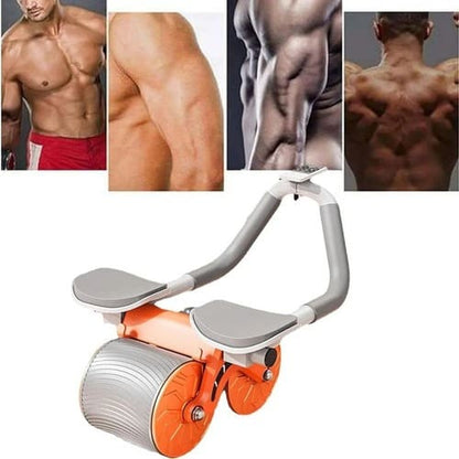 Rueda Abdominal de Rebote Automático con Soporte para el Teléfono