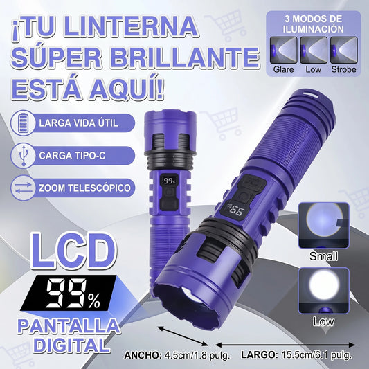 Linterna Táctica militar Recargable🔥🔋