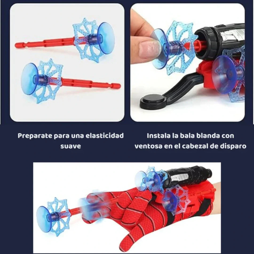 Guante lanza telaraña Spiderman Pro